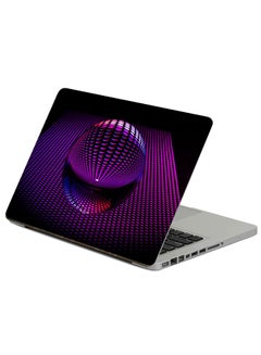 Ball Sphere Printed Laptop Sticker Multicolor