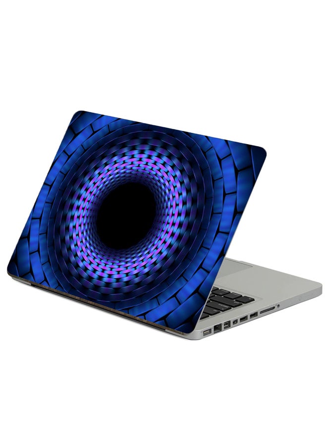 Fast Print Plexus Tunnel Printed Laptop Sticker Multicolor