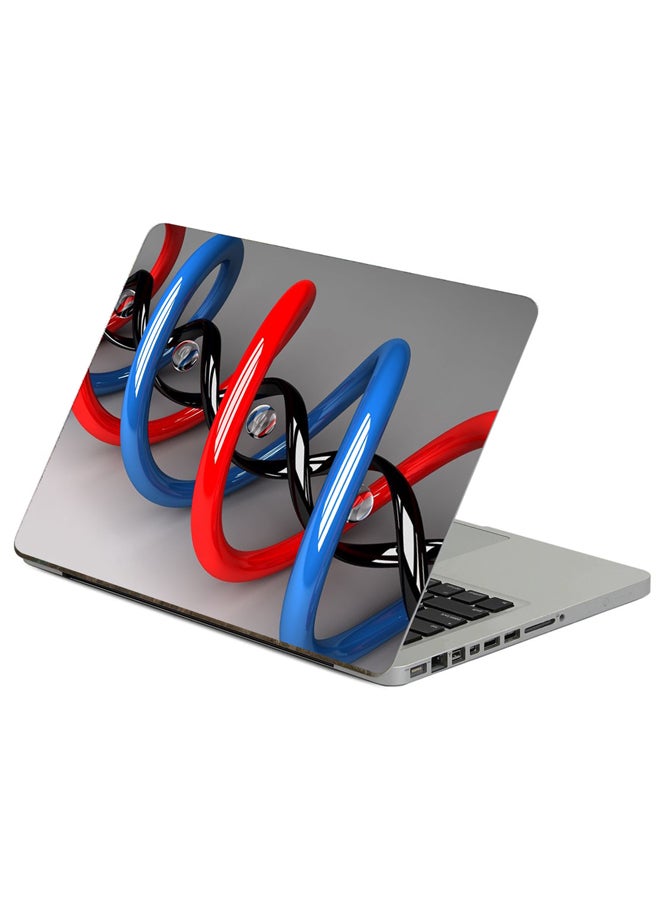 Fast Print Spiral Bright Printed Laptop Sticker Multicolor