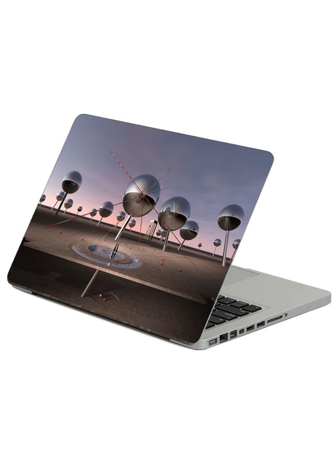 Fast Print Balls Form Printed Laptop Sticker Multicolor 