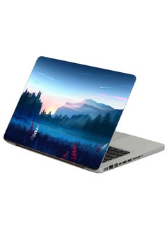 Lawn Forest Printed Laptop Sticker Multicolor