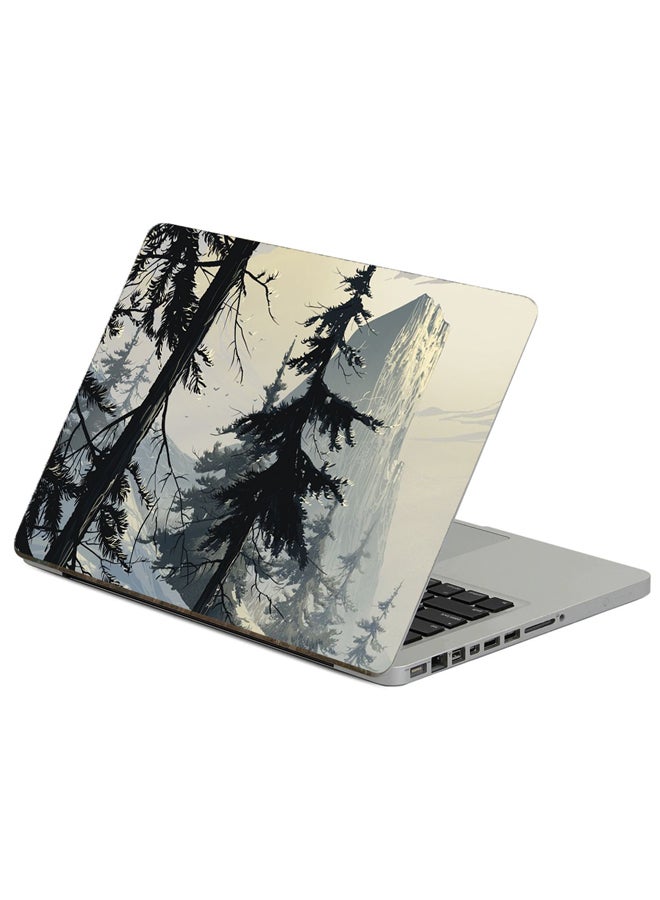 Fast Print Spruce Art Printed Laptop Sticker Multicolor