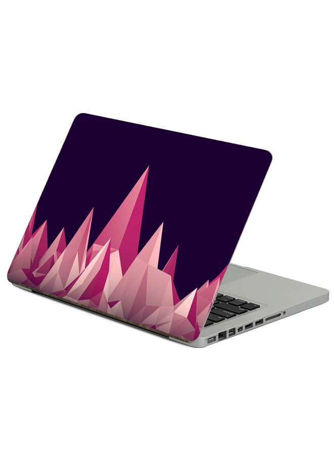 Fast Print Graphics Low Poly Printed Laptop Sticker Multicolor