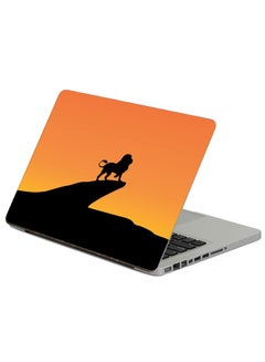 Fast Print Lion Cliff Printed Laptop Sticker Multicolor 