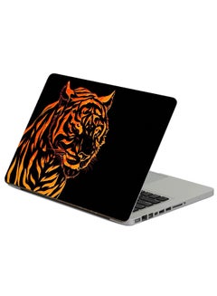 Fast Print Tiger Line Printed Laptop Sticker Multicolor 