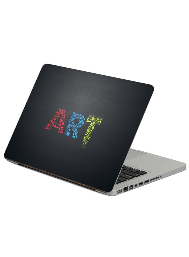 Fast Print Art Lettering Printed Laptop Sticker Multicolor 