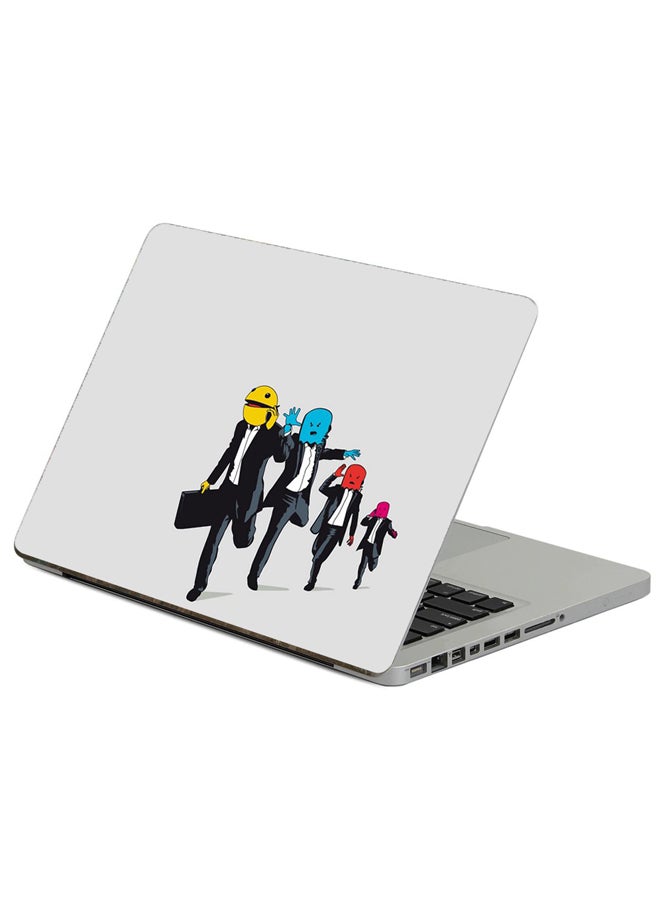 Fast Print Pac-Man Monsters Printed Laptop Sticker Multicolor