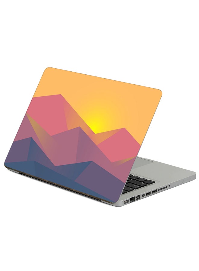 Fast Print Minimalism Geometric Printed Laptop Sticker Multicolor