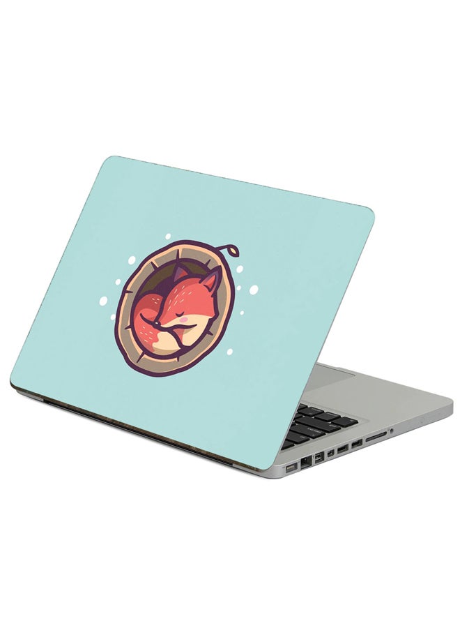 Fast Print Fox Hollow Printed Laptop Sticker Multicolor 