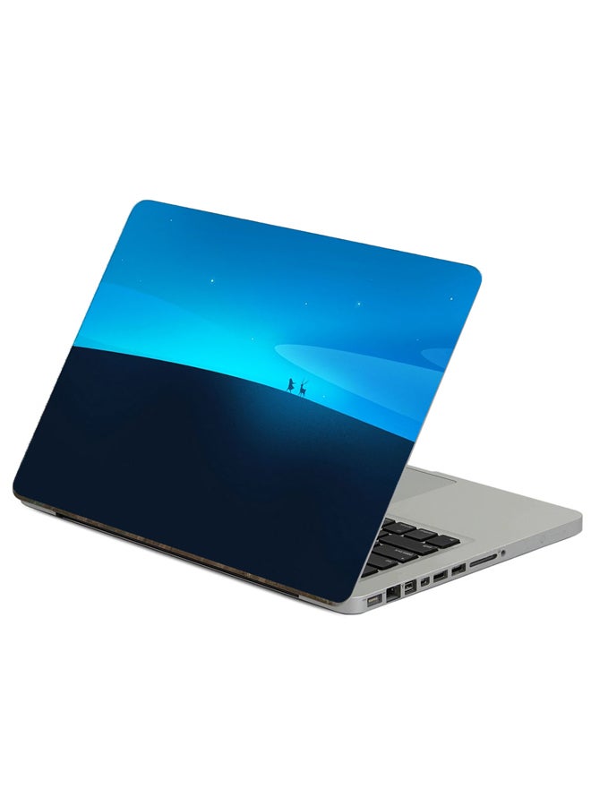 Fast Print Silhouettes Night Printed Laptop Sticker Multicolor