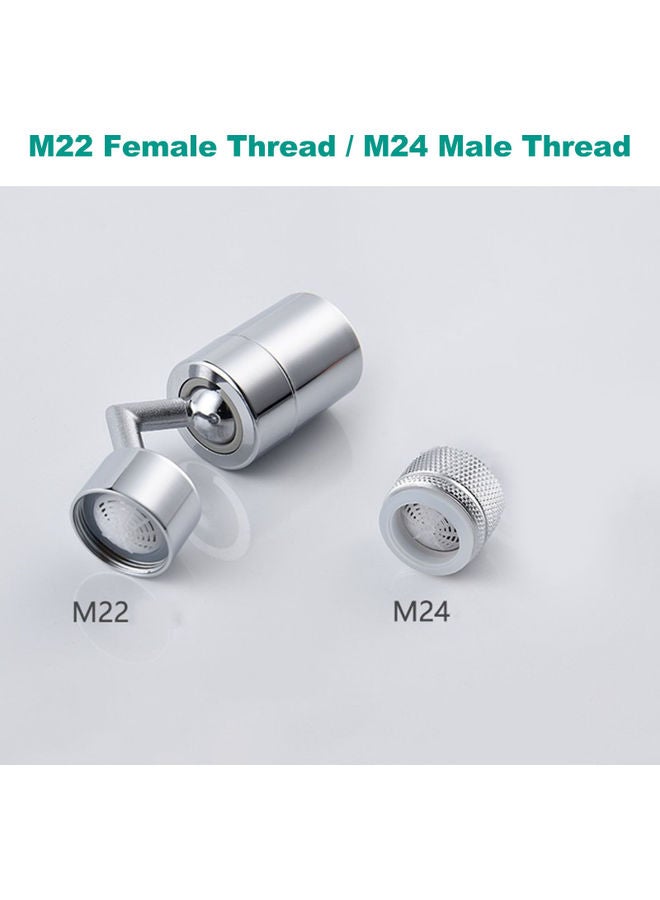 Generic - Universal 720° Rotate Filter Faucet Water Tap Sprinkler Frother Silver 16.00*6.00*9.00cm - Image 1