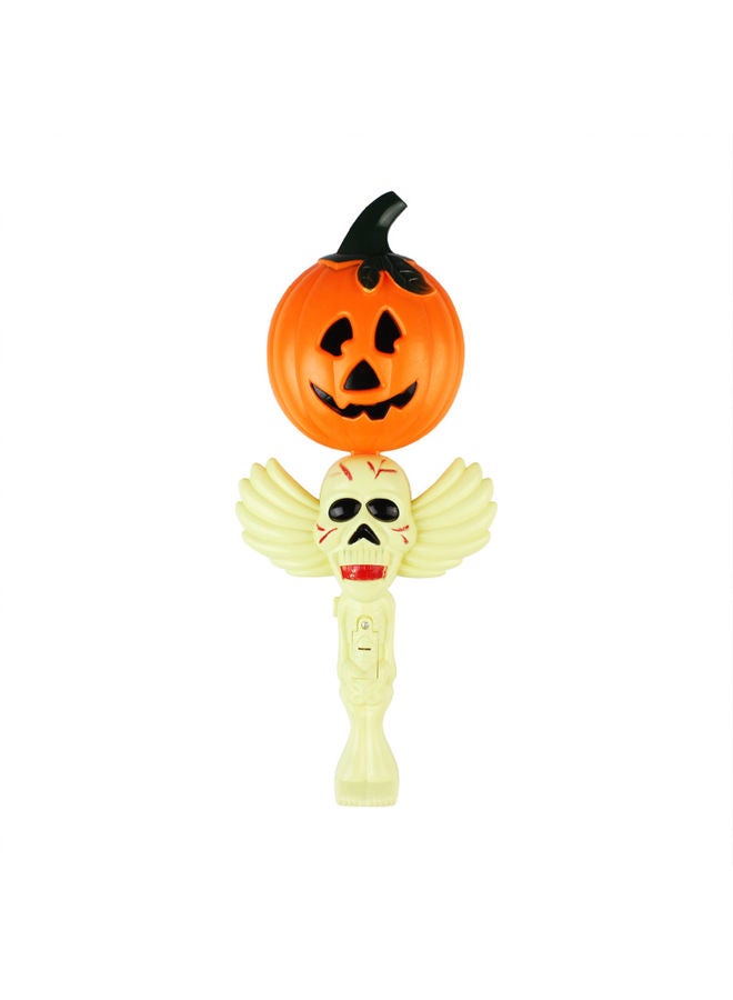 Halloween LED Lights & Scarry Laughing Sound Skull Wands Bat Wing Magic Wand Toy Suit Multicolour 40.00*2.50*16.50cm - Image 1