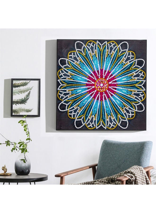 DIY 5D Diamond Painting Flower Pattern Special-shaped Diamond Embroidery Home Decor Multicolour 32.00*2.00*8.00cm - Image 4