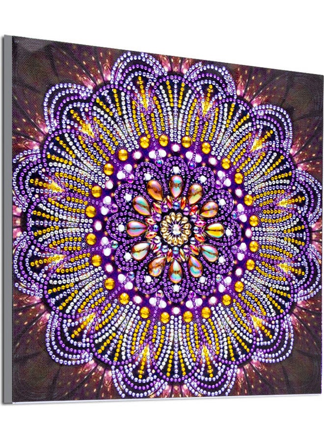 DIY 5D Diamond Painting Flower Pattern Special-shaped Diamond Embroidery Home Decor Multicolour  - Image 1