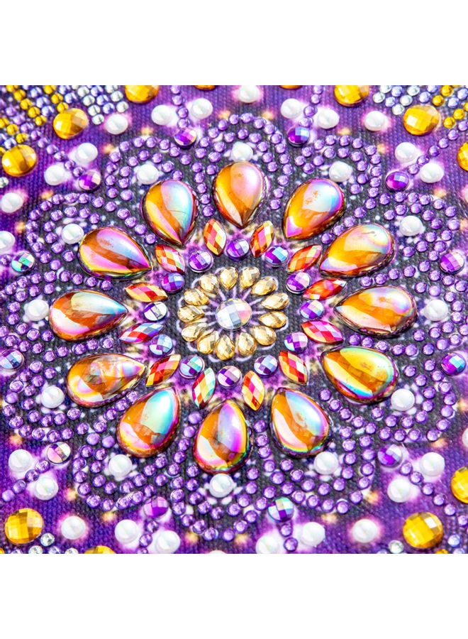 DIY 5D Diamond Painting Flower Pattern Special-shaped Diamond Embroidery Home Decor Multicolour  - Image 2