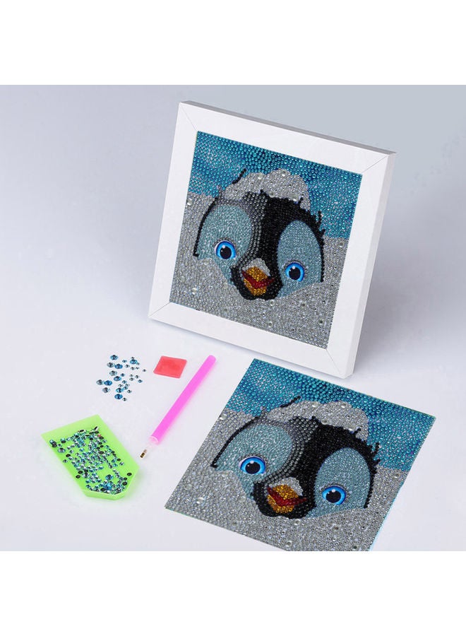 Generic - DIY 5D Diamond Painting Cute Penguin Pattern  Full Drill  Embroidery Desktop Décor Multicolour - Image 1