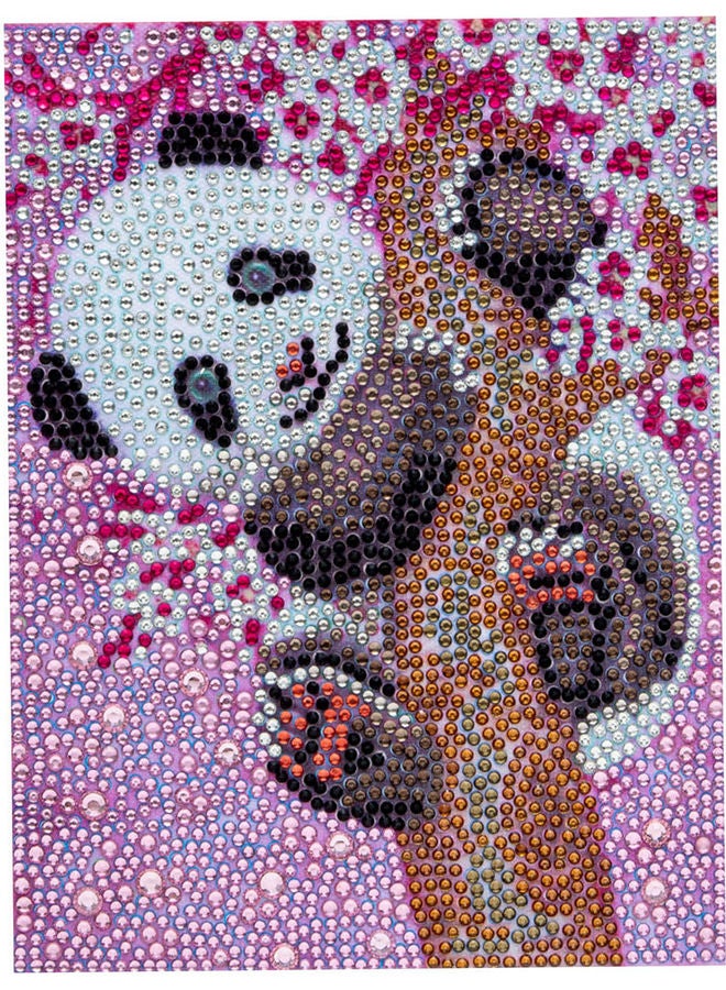 DIY 5D Diamond Painting Cute Penguin Pattern  Full Drill  Embroidery Desktop Décor Multicolour 32.00*2.00*8.00cm - Image 1