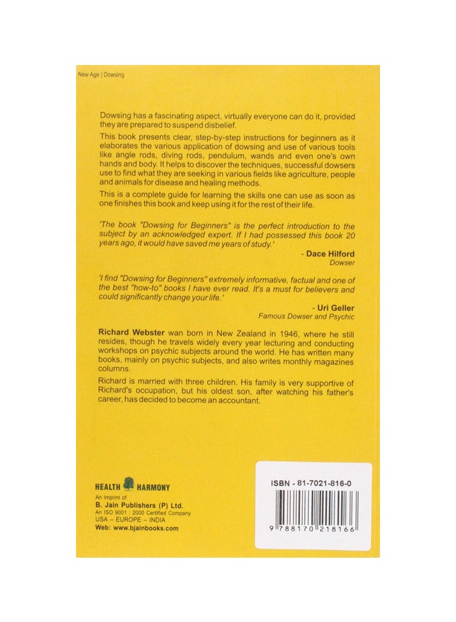 Dowsing For Beginners paperback english - 01 Aug 2002  - Image 2