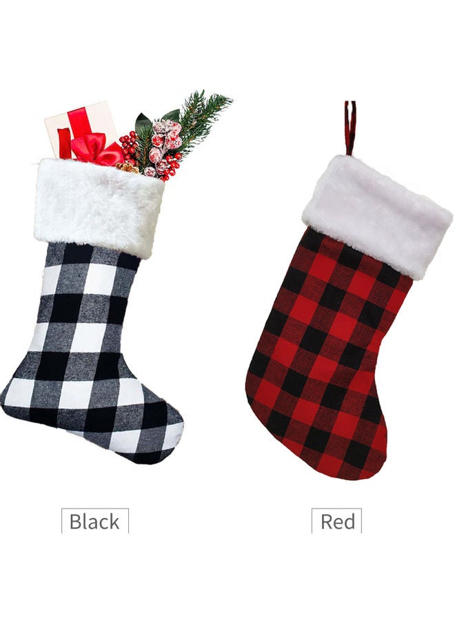 Tote Bag Happy Hanging Socks For Holiday And Christmas Decoration Red 25.00*3.00*23.00cm  - Image 4