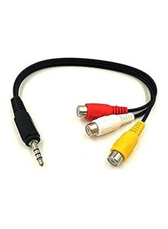 Wpeng Male Plug To 3 RCA Female Adapter Cable Multicolour  - Image 1
