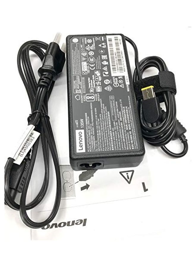 Slim Tip AC Adapter For Lenovo IdeaPad Black