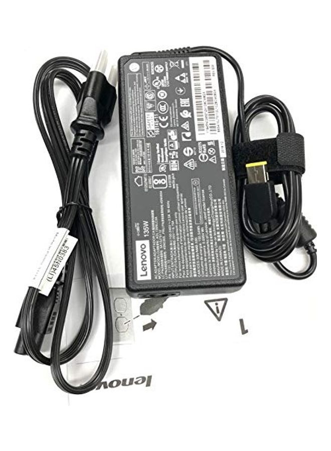 Slim Tip AC Adapter For Lenovo IdeaPad Black