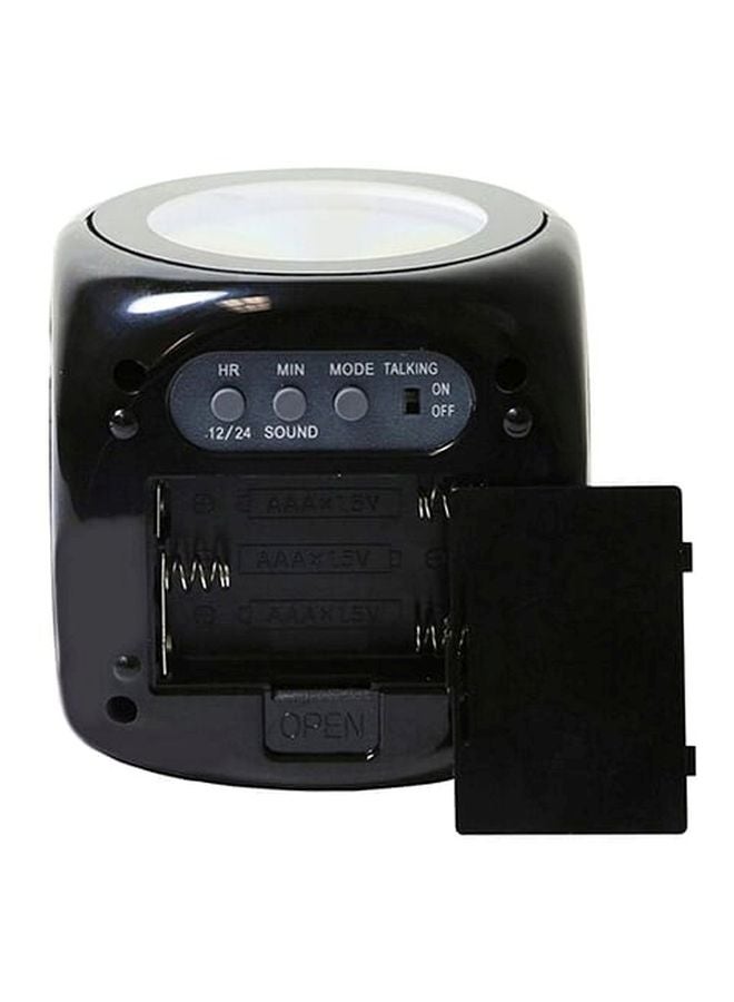 ZENHOME - Digital Alarm Clock Black 10x8x8cm - Image 1