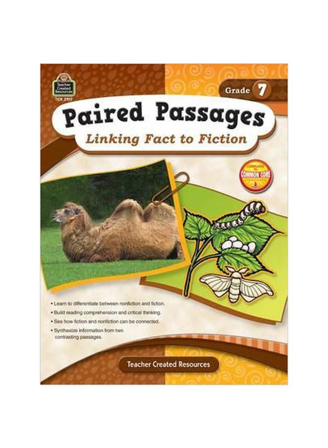 Paired Passages: Linking Fact To Fiction Grade 7 paperback english - 01 Jul 2009