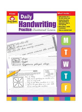 Daily Handwriting Practice: Traditional Cursive Paperback English by Evan-Moor Educational Publishers - 36540 - v1607424187/N42762975A_1