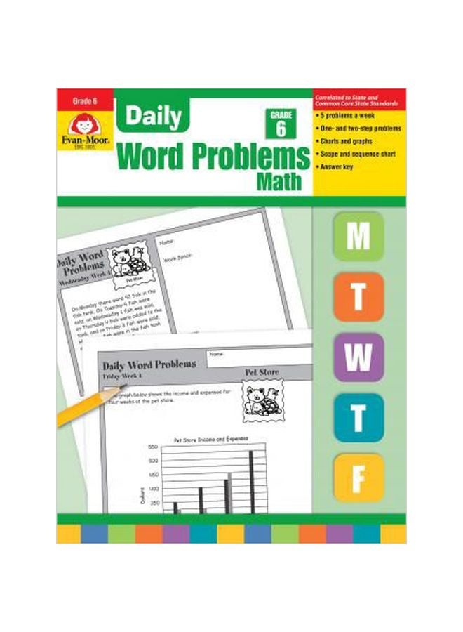 Daily Word Problems Math: Grade 6 Paperback English - 01 Oct 2001