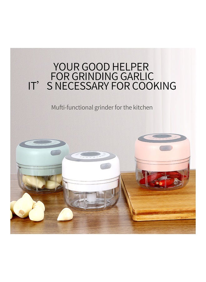 هراسة ثوم صغيرة بمنفذ شحن USB أزرق 11.7x9.7x9.7سم - Image 3