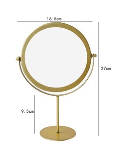 East Lady Table Mirror With Stand Gold 16.5x27cm  - Image 2