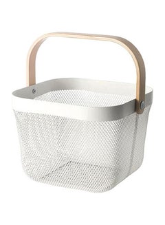 ZENHOME Storage Basket White 25x18x26cm  - Image 1