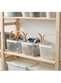 ZENHOME Storage Basket White 25x18x26cm  - Image 5