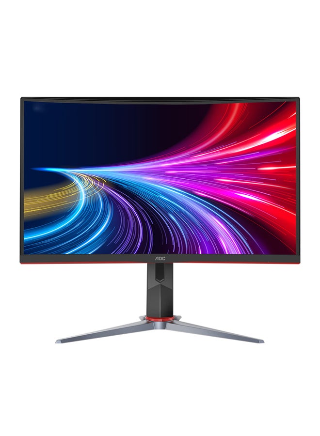 AOC C27G2Z 27 inch VA LED Full HD Curved Gaming Monitor With 240Hz, AMD FreeSync and DisplayPort HDMI Black/Red  - Image 1
