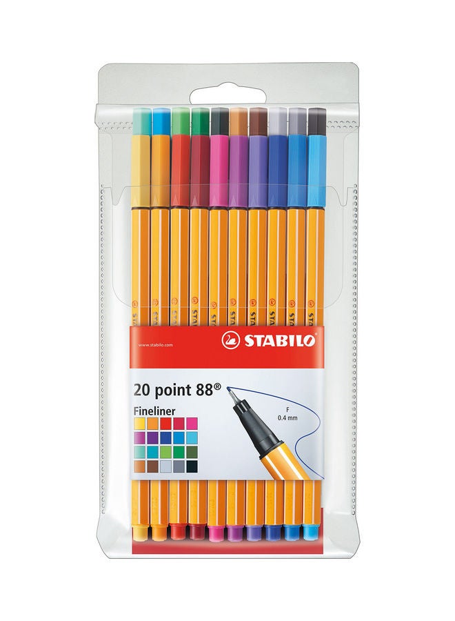 STABILO Pens Wallet Point88 Colourful 