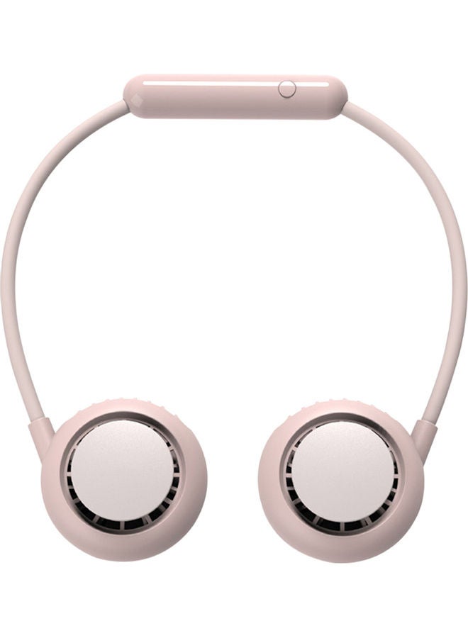 USB Charging 360 Degree Rotatable Hanging Neck Small Fan H33734P-KM Pink - Image 1