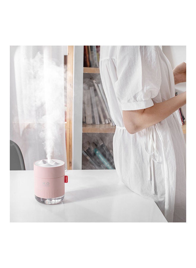 جهاز ترطيب هواء صغير بتصميم لطيف مزود بإضاءة ليلية ومنفذ USB H34169P-KM وردي - Image 1