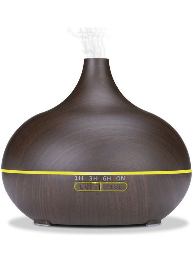 Household Wood Grain Aroma Diffuser Humidifier Black - Image 1