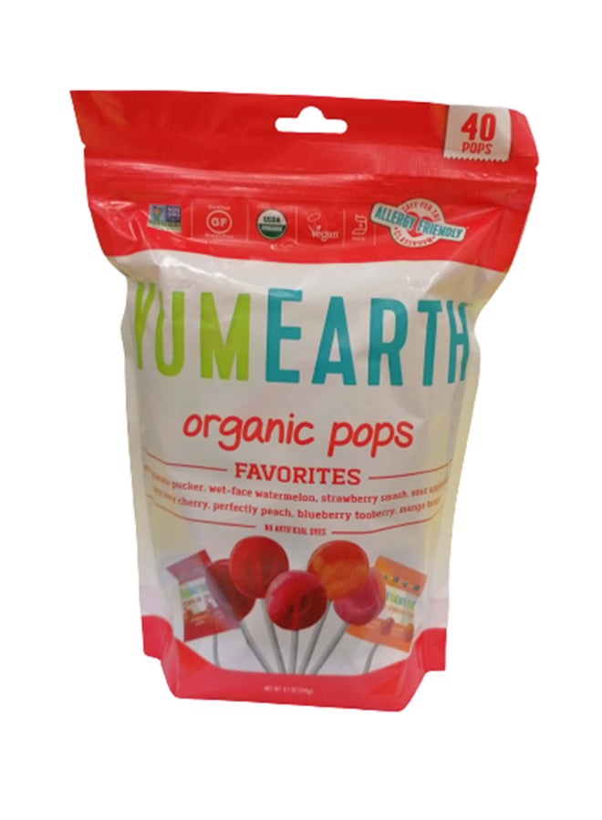 يام إيرث مصاصات عضوية عبوة من 40 قطعة - Image 1