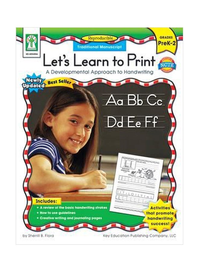 Let's Learn to Print Traditional Manuscript Grades Pk 2 A Developmental Approach To Handwriting paperback english - 01032018 