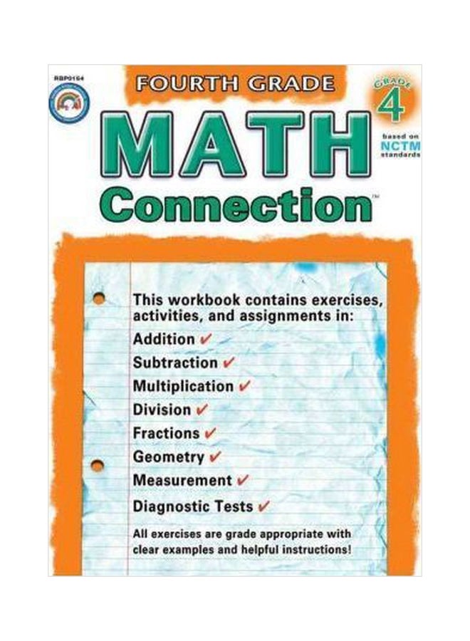 Math Connection Grade 4 Paperback English by Rainbow Bridge Publishing - 01032018