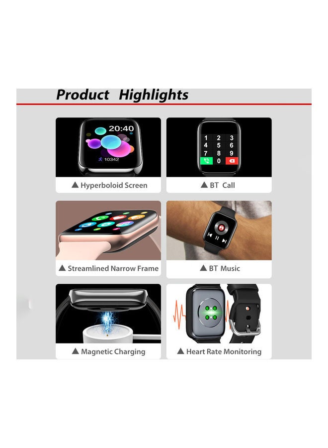 Smart Bracelet with BT Call Sports Watch Silver  - Image 2