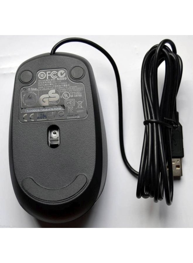 ديل ماوس بثلاث أزرار - طراز MS111 -  يو اس بي أسود - Image 3