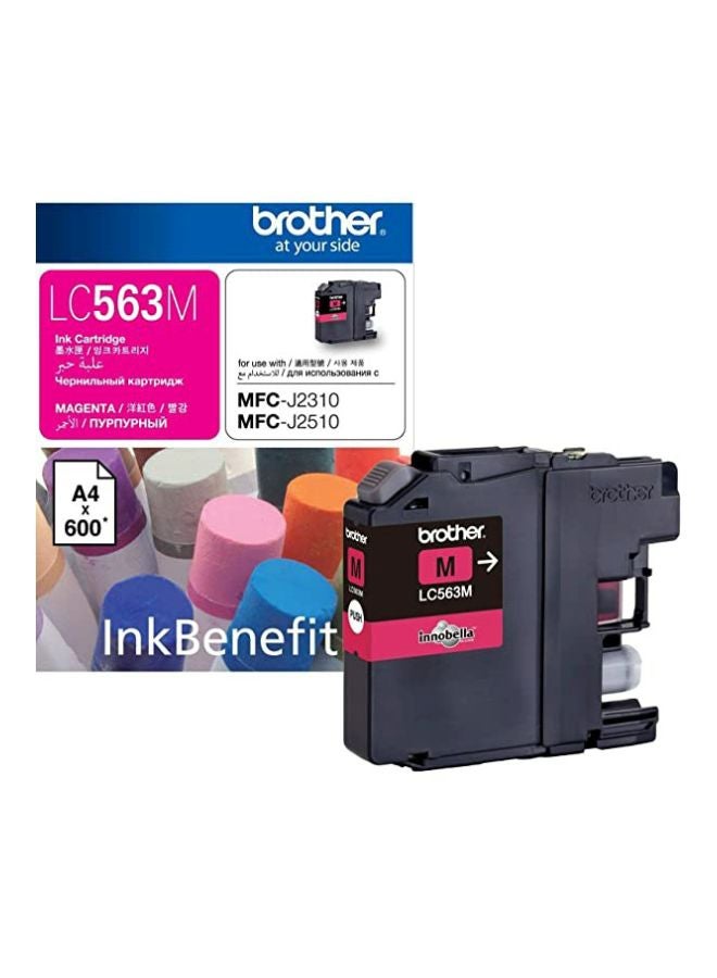 brother LC563M InkJet Ink Toner Cartridge Magenta  - Image 2