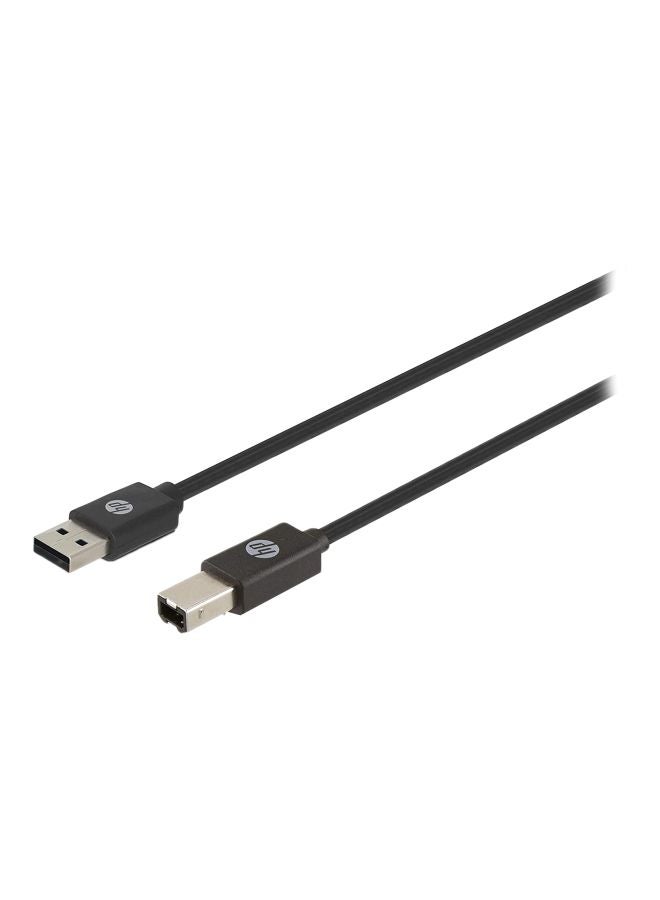 HP USB-A To USB-B v2.0 Cable Black - Image 1