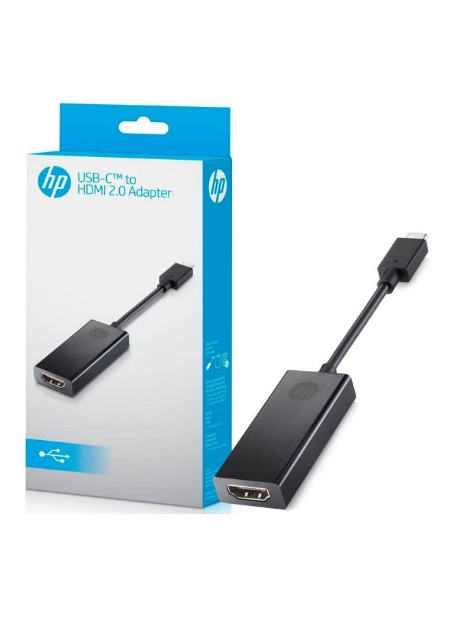 HP - Pavilion USB-C To HDMI Adapter Black - Image 1
