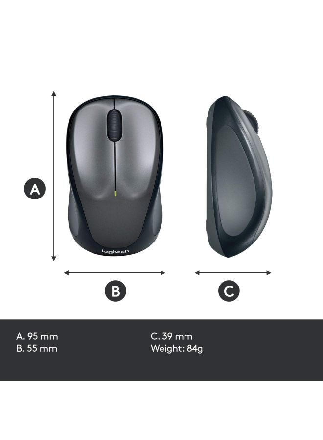 Logitech M235 Wireless Mouse Black  - Image 3