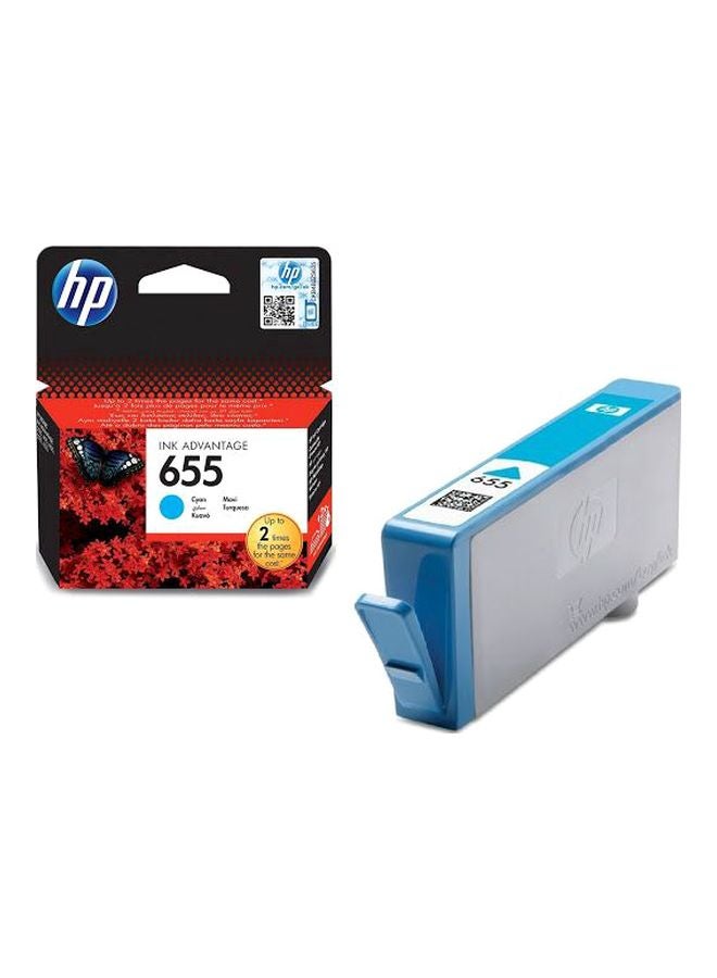 HP 655 High Yield Ink Cartridge Cyan - Image 2