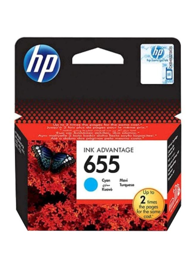 HP 655 High Yield Ink Cartridge Cyan - Image 3